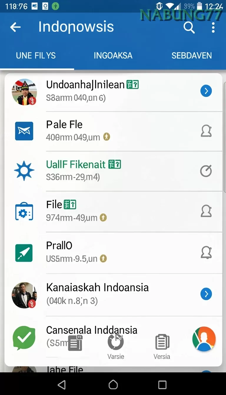 Cuplikan layar IRAMATOGEL — menu navigasi