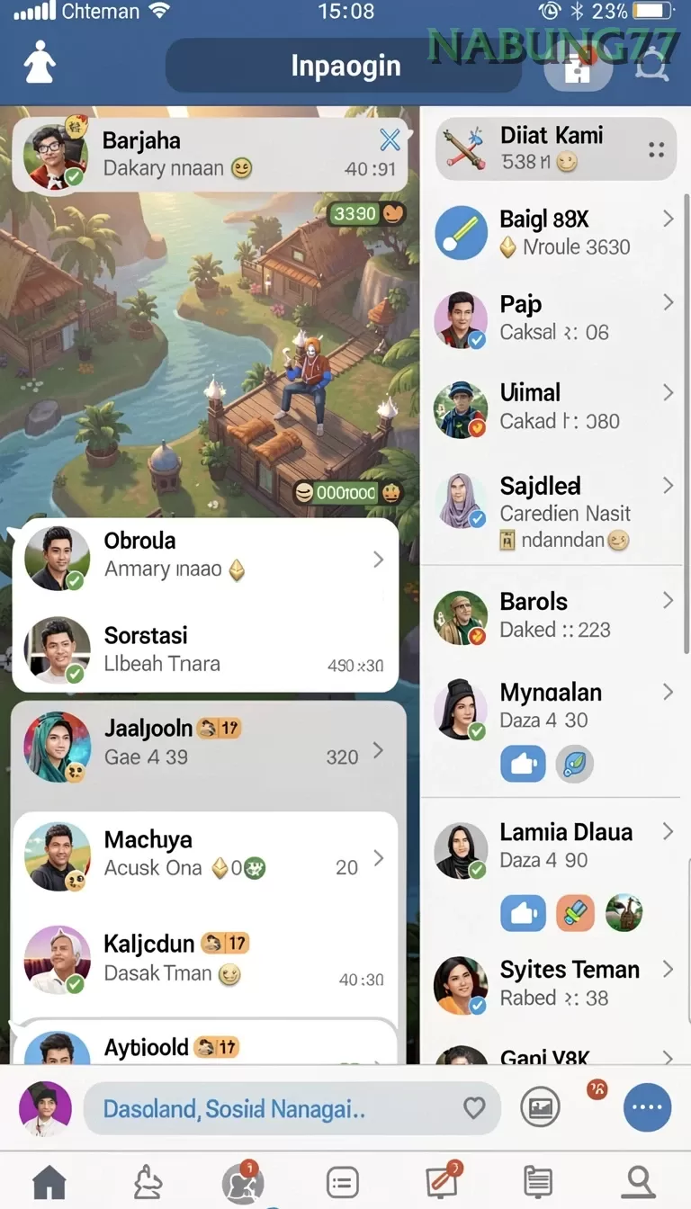Cuplikan layar DJARUMTOTO — menu navigasi
