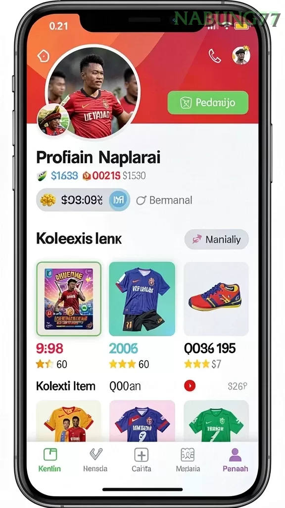 Cuplikan layar HANABI88 — menu navigasi